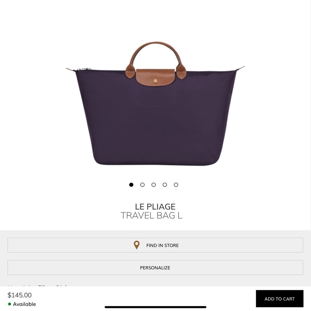 Longchamp Le Pliage travel bag L